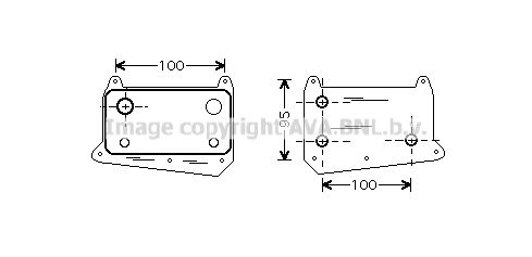 AVA QUALITY COOLING Eļļas radiators, Motoreļļa MSA3376